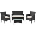 Loungeset Fort Myers - Grijs/Wit, Tuin en Terras, Tuinsets en Loungesets, Verzenden, Nieuw