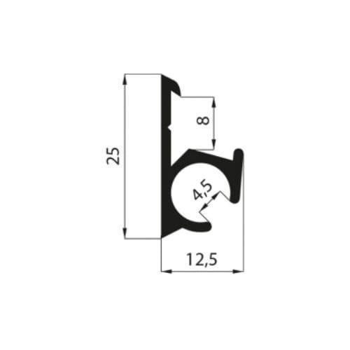 Keukententlijst 120/150 cm aluminium (alleen afhalen) - 120c, Caravans en Kamperen, Overige Caravans en Kamperen, Nieuw, Ophalen of Verzenden