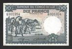 Belgisch-Congo. - 10 Francs 1948 - Pick 14E  (Zonder, Postzegels en Munten