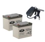 Landport (LP) 2x EVX12-39 accus 12 volt 39 ah + IMPULS II, Auto-onderdelen, Ophalen of Verzenden, Nieuw