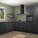 Beton zwarte keuken Willemstad 22076, Verzenden, Nieuw