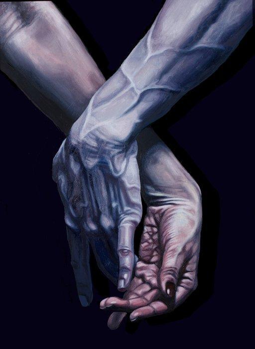 Hélène Planquelle - Sur ces débris joignant leurs mains, Antiek en Kunst, Kunst | Schilderijen | Modern