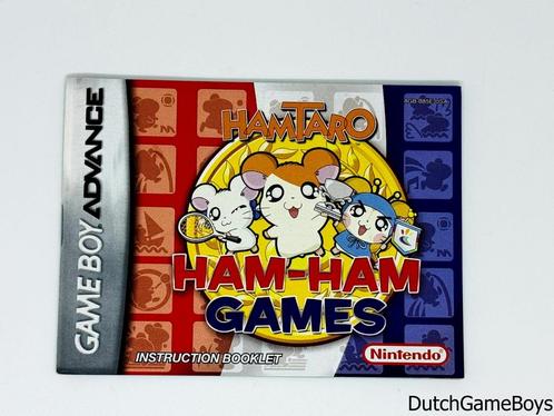 Gameboy Advance / GBA - Hamtaro - Ham-Ham Games - USA - Manu, Spelcomputers en Games, Games | Nintendo Game Boy, Gebruikt, Verzenden