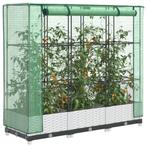 vidaXL Plantenbak verhoogd met kashoes 120x40x123 cm, Tuin en Terras, Bloembakken en Plantenbakken, Verzenden, Nieuw, Kunststof