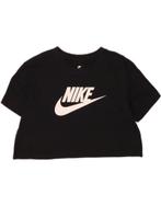 NIKE Womens Crop Graphic T-Shirt Top UK 10 Small Black, Kleding | Dames, Verzenden, Nieuw