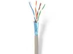 Nedis - Netwerk Kabel Rol - CAT6 - F/UTP - 305 m - Grijs, Doe-het-zelf en Verbouw, Elektra en Kabels, Verzenden, Zo goed als nieuw