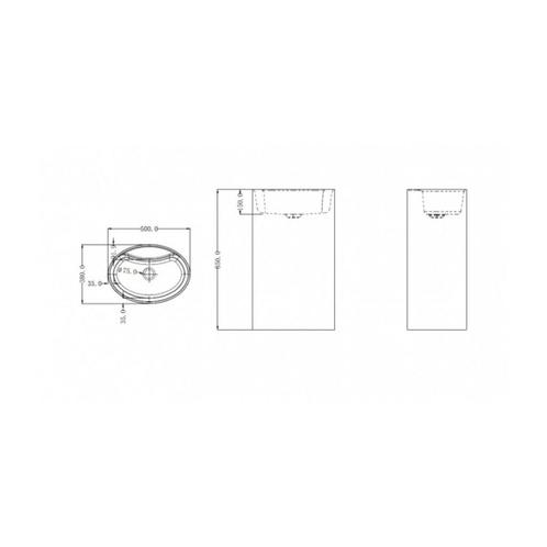 Wastafel Best Design Wash-First-Croco Staand Model 50x38x85, Doe-het-zelf en Verbouw, Sanitair, Ophalen of Verzenden