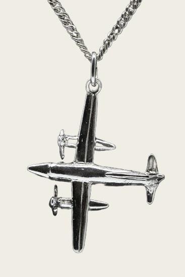 Zilveren Propeller vliegtuig ketting hanger, Sieraden, Tassen en Uiterlijk, Kettinghangers, Nieuw, Verzenden