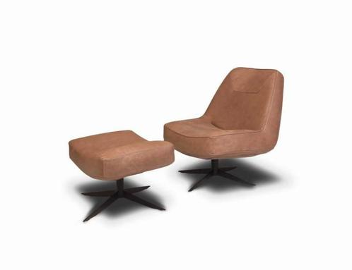 Fauteuil Ego - fauteuils - Cognac, Huis en Inrichting, Stoelen, Bruin, Nieuw, Leer