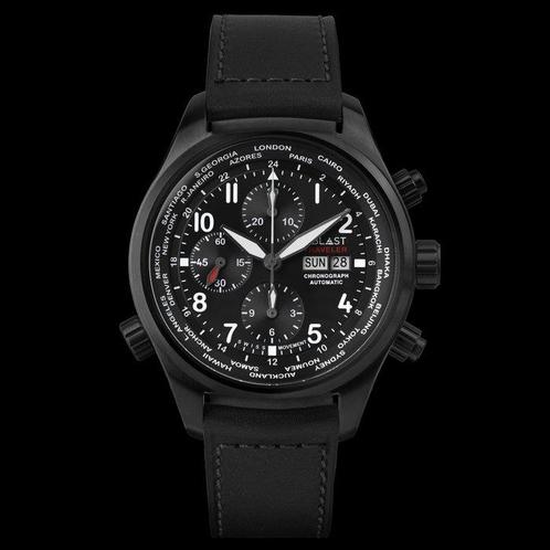 Ublast - Traveler Chronograph World Time - Zonder, Sieraden, Tassen en Uiterlijk, Horloges | Heren