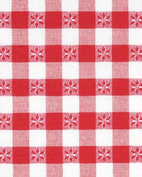 Katoen/Polyester Ruit Sterretje Rood, Hobby en Vrije tijd, Stoffen en Lappen, Rood, Nieuw