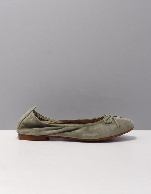 Si haniya ii ballerina's dames groen  2316349 sage suede 38, Kleding | Dames, Schoenen, Nieuw, Verzenden
