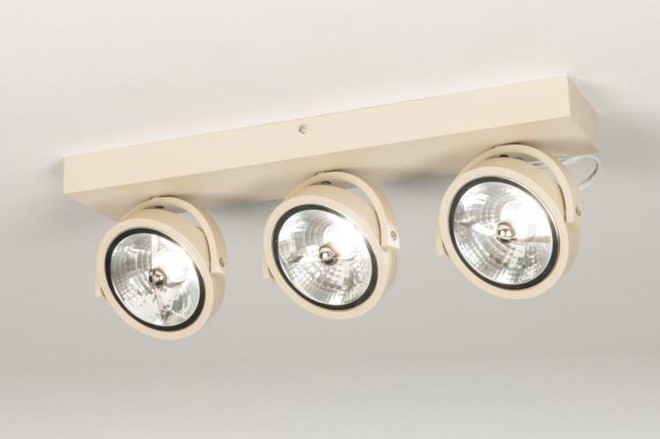 Rietveld Spots - Beige - Aluminium, Huis en Inrichting, Lampen | Hanglampen, Verzenden