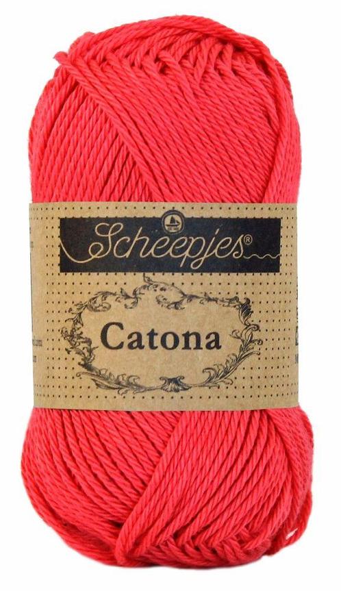 Scheepjes Catona 50 gram - 256 cornelia rose - Katoen Gare, Hobby en Vrije tijd, Breien en Haken, Ophalen of Verzenden
