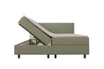 Mörgenn Opberg Boxspring Groen - 140x200 cm, Verzenden, Nieuw, Groen, Modern