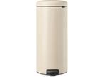 Brabantia NewIcon Prullenbak - 30 liter - Soft Beige, Huis en Inrichting, Woonaccessoires | Prullenbakken, Verzenden, Zo goed als nieuw