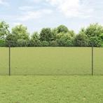 vidaXL Gelaste Draad Hek met 88 U-Palen Grijs 1x100 m Staal, Verzenden, Nieuw, IJzer