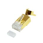 Cat.8.1 / Cat.6A RJ45 vergulde connectoren 10 stuks, Computers en Software, Pc- en Netwerkkabels, Ophalen of Verzenden, Nieuw