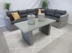 Te Velde tuinmeubelen palermo Hoek Lounge set links 5 delig, Wicker, Nieuw, 6 zitplaatsen, Loungeset