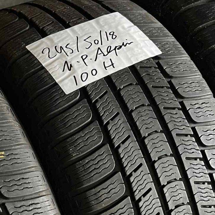 2 x Michelin Pilot Alpin 245-50-18 100HWinterbanden 7,5mm, Auto-onderdelen, Banden en Velgen, 18 inch, Winterbanden, 245 mm, Personenwagen