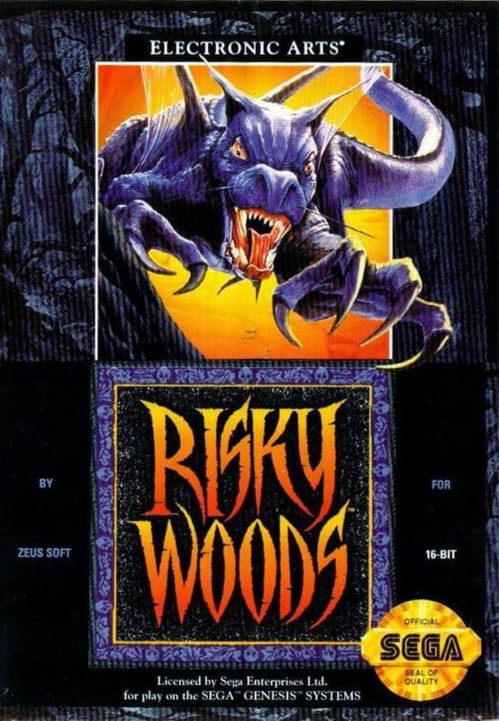 Risky Woods - Sega Genesis - NTSC (Losse Cassette), Spelcomputers en Games, Games | Sega, Zo goed als nieuw, Ophalen of Verzenden