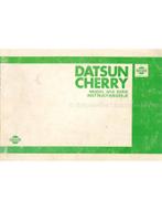 1980 DATSUN CHERRY (N10 SERIE) INSTRUCTIEBOEKJE NEDERLANDS, Auto diversen
