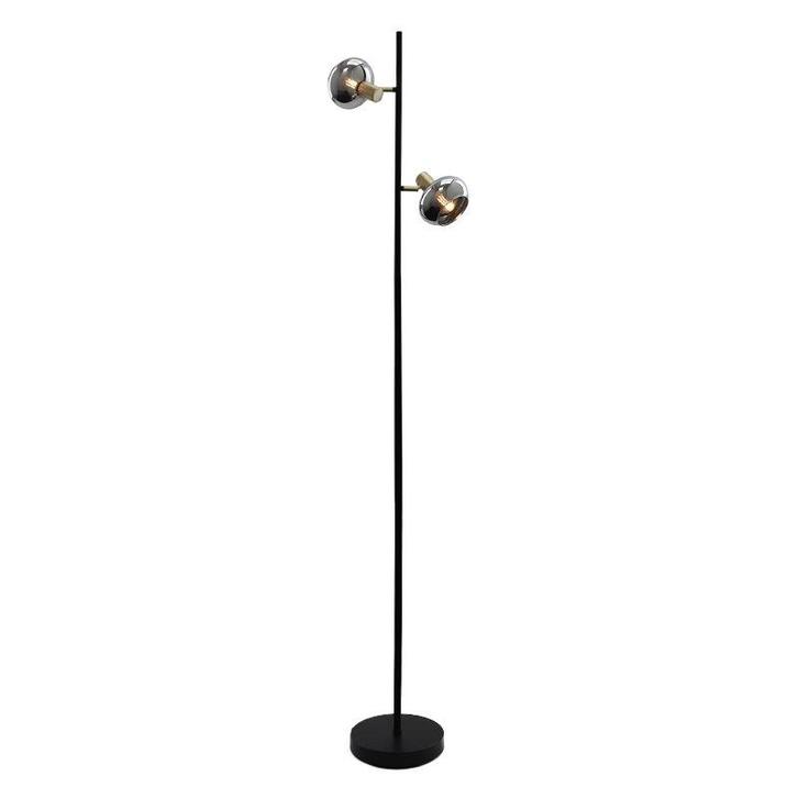 Design vloerlamp Skip, zwart, glas, Huis en Inrichting, Lampen | Vloerlampen, Nieuw, Glas, 150 tot 200 cm, Ophalen of Verzenden