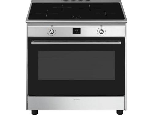 SMEG CG90CIXT - Inductie fornuis - 90 cm - 4 kookzones - RVS, Huis en Inrichting, Woonaccessoires | Overige, Zo goed als nieuw