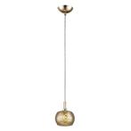 Design hanglamp goud, Krystel, Huis en Inrichting, Lampen | Hanglampen, Design, Nieuw, Ophalen of Verzenden, Glas
