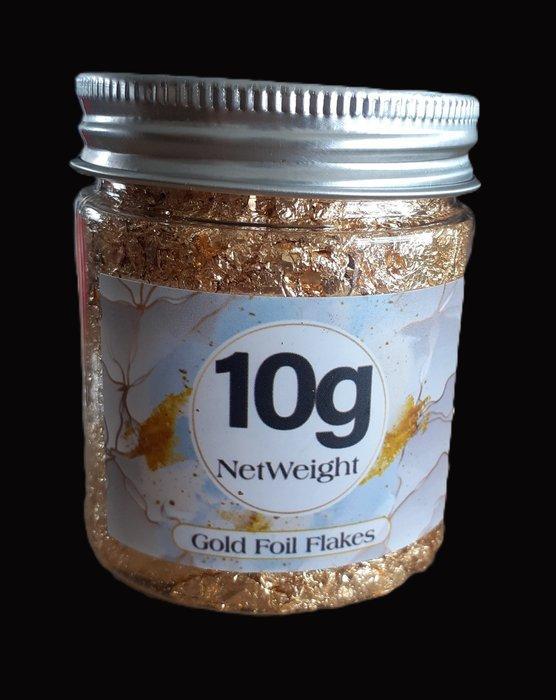 Goudbladvlokken - 10g - Hoogte: 0 cm - Breedte: 0 cm- 10 g -, Verzamelen, Mineralen en Fossielen