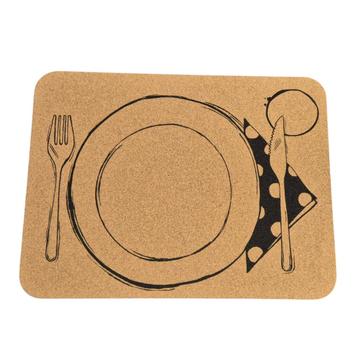 Kurk placemats set 4 stuks - Bestek beschikbaar voor biedingen