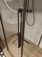 Douchecabine 120x90cm schuifdeur antikalk gunmetal - 17 PKW, Ophalen, Nieuw, Glas, Douche