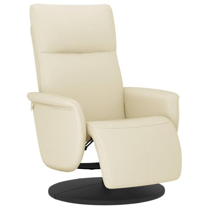 Draaifauteuil Creme Kunstleer | Retourdeal | 40% korting, Huis en Inrichting, Fauteuils, 50 tot 75 cm, 75 tot 100 cm, Nieuw, Ophalen of Verzenden