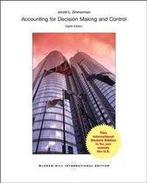 Accounting For Decision Making And Control, 9780071314756, Boeken, Verzenden, Zo goed als nieuw, Studieboeken