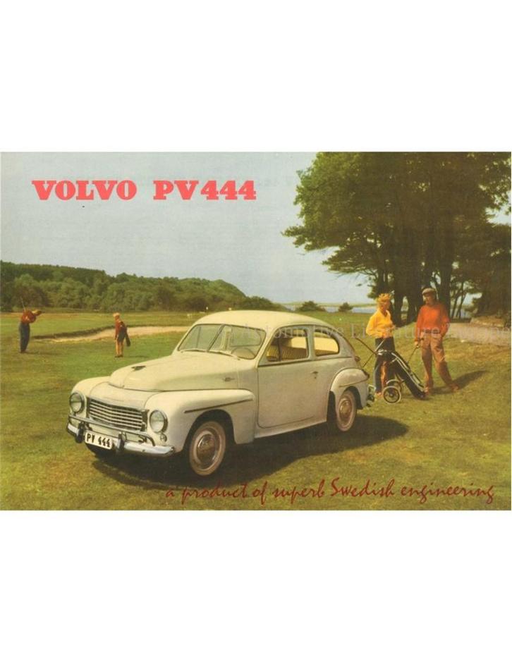 1956 VOLVO PV 444 LEAFLET ENGELS, Boeken, Auto's | Folders en Tijdschriften, Volvo