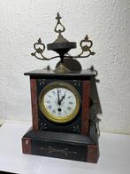 Tafelklok - Antiek Marmer - 1850-1900 - Moniet et Peguret, Antiek en Kunst