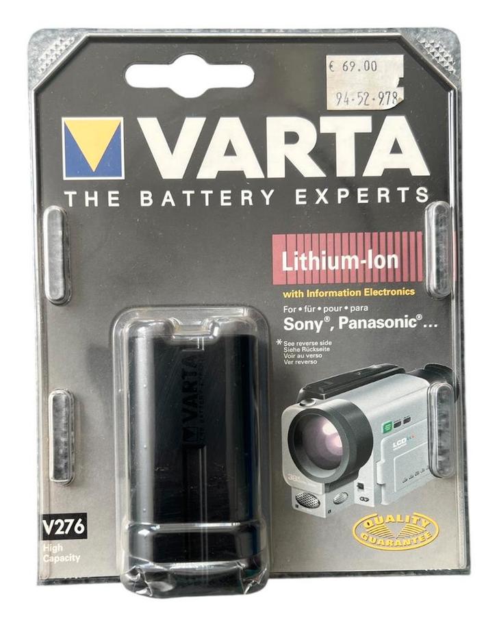 VARTA V276 Camcorder Accu – 7,2V NiMH (1600mAh) (Nieuw), Audio, Tv en Foto, Fotografie | Fotostudio en Toebehoren, Nieuw, Verzenden