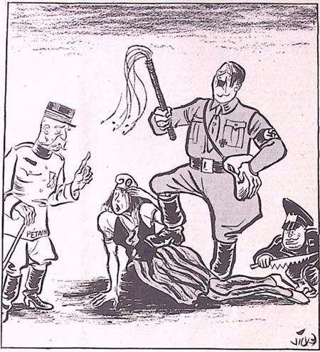 Vrij Nederland - Frankrijks redder (lijst optie), Verzamelen, Militaria | Tweede Wereldoorlog, Foto of Poster, Verzenden