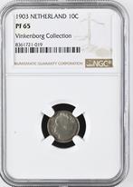 Koningin Wilhelmina 10 cent 1903 Proof NGC PF65 Vinkenborg, Postzegels en Munten, Munten | Nederland, Verzenden, Zilver, 10 cent