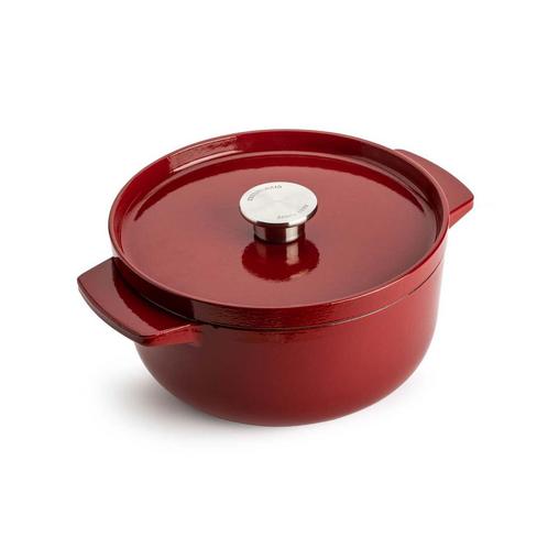 KitchenAid Gietijzeren Braadpan Rood - 22 cm, Huis en Inrichting, Keuken | Potten en Pannen, Verzenden