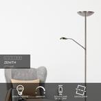 Lucide ZENITH - Leeslamp - LED Dimb. - 3000K - Mat chroom, Verzenden, Zo goed als nieuw