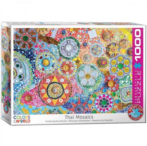 Thailand Mosaic Puzzel (1000 stukjes) | Eurographics -, Hobby en Vrije tijd, Denksport en Puzzels, Nieuw, Verzenden