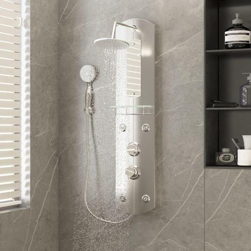 vidaXL Douchepaneel 25x43x110 cm zilverkleurig, Doe-het-zelf en Verbouw, Sanitair, Nieuw, Verzenden