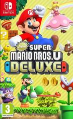New Super Mario Bros. U Deluxe-Standaard (NSW) Gebruikt, Spelcomputers en Games, Ophalen of Verzenden, Zo goed als nieuw