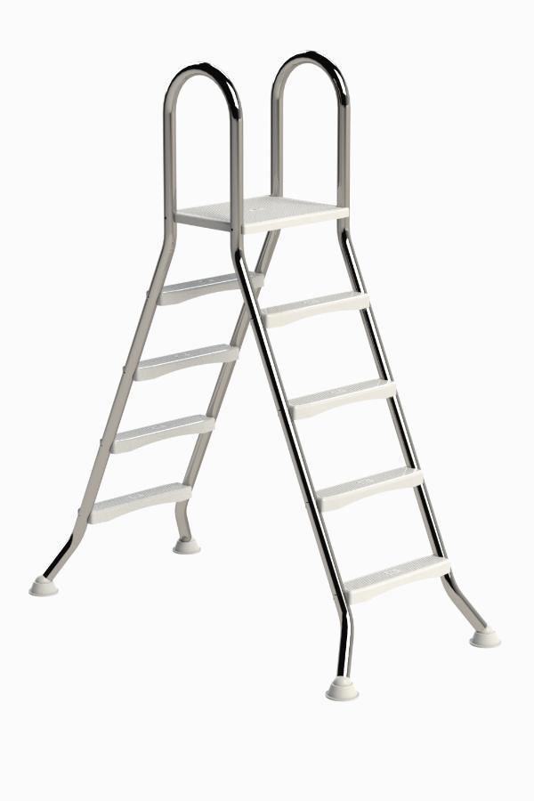 IDEAL A-frame RVS zwembadtrap 2 x 4 treden - AISI 304, Tuin en Terras, Zwembad-toebehoren, Nieuw, Verzenden