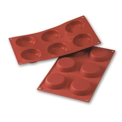 Siliconen Bakvorm Flan Ø70h17mm (6), Hobby en Vrije tijd, Taarten en Cupcakes maken, Nieuw, Verzenden