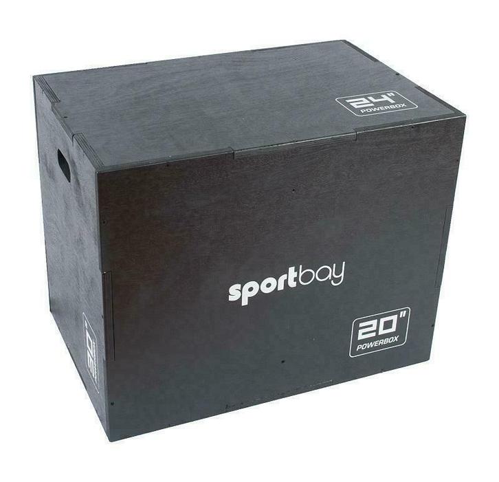 Zwart Plyobox Sportbay® 3-in-1 Plyo box 34 % Korting, Sport en Fitness, Fitnessmaterialen, Nieuw, Verzenden