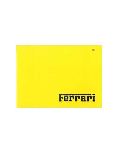 1986 FERRARI PROGRAMMA PERSMAP ENGELS 447/86, Boeken, Auto's | Folders en Tijdschriften, Ferrari