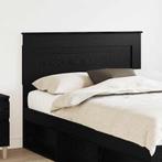 vidaXL Hoofdbord met hoofdeinde Zwart Eiken 120 cm Bewerkt, Huis en Inrichting, Slaapkamer | Bedden, Verzenden, Nieuw, Zwart, Hout