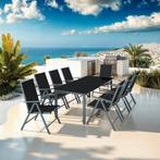Aluminium zitgroep 8+1 - antraciet, Tuin en Terras, Verzenden, Nieuw